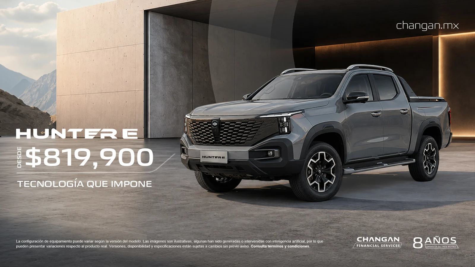 Changan Hunter E · Tecnología que impone